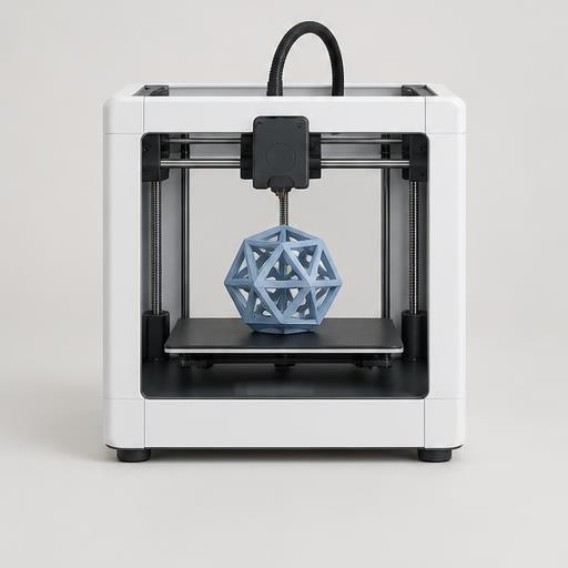 Desktop 3D printer with geometric model
